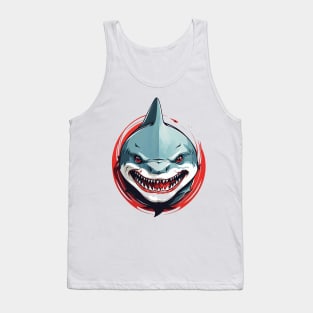 basic shark tattoo Tank Top